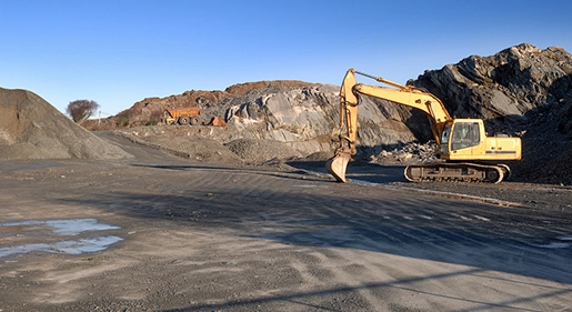 Laser-Maschine im Bau